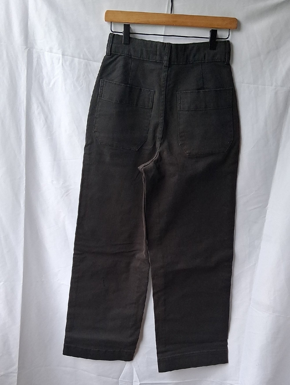 Everlane The Organic Wide Leg Pant Black Jeans 2 - Picture 8 of 9
